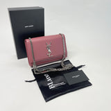 SAINT LAURENT KATE IN MAUVE GRAIN DE POUDRE LEATHER W SHW