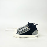 CHRISTIAN DIOR WALK’IN BLK MACROCANNAGE TECHNICAL MESH SNEAKERS sz 38