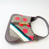 GUCCI LIMITED EDITION SUPREME CANVAS & POLKA DOT JACKIE 1961 HOBO BAG