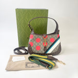 GUCCI LIMITED EDITION SUPREME CANVAS & POLKA DOT JACKIE 1961 HOBO BAG