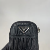 PRADA RE EDITION 2005 BLK NAPPA GAUFRE LEATHER CROSSBODY * Hard to get in this leather *