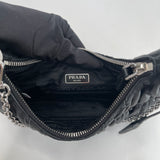 PRADA RE EDITION 2005 BLK NAPPA GAUFRE LEATHER CROSSBODY * Hard to get in this leather *