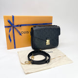 LOUIS VUITTON POCHETTE METIS BLK MONO EMPREINTE LEA