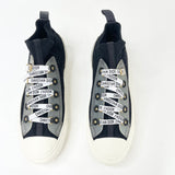 CHRISTIAN DIOR WALK’IN BLK MACROCANNAGE TECHNICAL MESH SNEAKERS sz 38