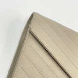 SAINT LAURENT CASSANDRE CHAIN WALLET/ CROSSBODY IN BEIGE GRAIN DE POUDRE LEA & GHW