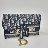 CHRISTIAN DIOR OBLIQUE SLIM SADDLE POUCH/ CROSSBODY/ BELT BAG