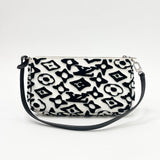 LIMITED EDITION LOUIS VUITTON X URS FISCHER TUFTED MONO BLK & WHT POCHETTE ACCESSORIES