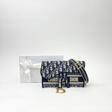 CHRISTIAN DIOR OBLIQUE SLIM SADDLE POUCH/ CROSSBODY/ BELT BAG