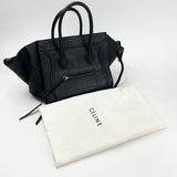 CELINE MEDIUM PHANTOM LUGGAGE IN BLK STAMPED CROC CALFSKIN TOTE