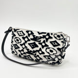 LIMITED EDITION LOUIS VUITTON X URS FISCHER TUFTED MONO BLK & WHT POCHETTE ACCESSORIES