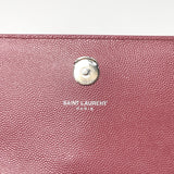 SAINT LAURENT KATE IN MAUVE GRAIN DE POUDRE LEATHER W SHW
