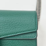 GUCCI DIONYSUS SUPER MINI MULTI WAY IN EMERALD GREEN LEA W CRYSTAL