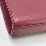 SAINT LAURENT KATE IN MAUVE GRAIN DE POUDRE LEATHER W SHW