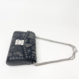 MCM MILLIE BLK SPARKLE CHAIN CROSSBODY