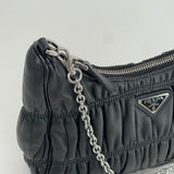 PRADA RE EDITION 2005 BLK NAPPA GAUFRE LEATHER CROSSBODY * Hard to get in this leather *