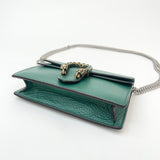 GUCCI DIONYSUS SUPER MINI MULTI WAY IN EMERALD GREEN LEA W CRYSTAL