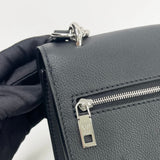 LOUIS VUITTON MYLOCKME CHAIN BAG IN BLK GRAINED CALFSKIN LEA & SHW