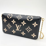 LOUIS VUITTON FELICIE POCHETTE MONO EMPREINTE LEA + CARD HOLDER INSERT