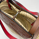 CHRISTIAN LOUBOUTIN LOUBISHORE STRAW TOTE