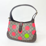 GUCCI LIMITED EDITION SUPREME CANVAS & POLKA DOT JACKIE 1961 HOBO BAG