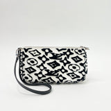 LIMITED EDITION LOUIS VUITTON X URS FISCHER TUFTED MONO BLK & WHT POCHETTE ACCESSORIES