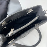 SAINT LAURENT LOULOU SHOPPER TWO WAY GREY LEA & SHW TOTE