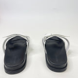 HERMES CHYPRE SANDAL IN WHT LEA sz 38.5