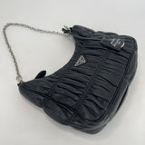PRADA RE EDITION 2005 BLK NAPPA GAUFRE LEATHER CROSSBODY * Hard to get in this leather *