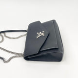 LOUIS VUITTON MYLOCKME CHAIN BAG IN BLK GRAINED CALFSKIN LEA & SHW