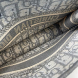 CHRISTIAN DIOR GRAY OBLIQUE MINI BOOK TOTE