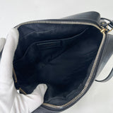 SAINT LAURENT LOU CAMERA CROSSBODY IN BLK CHEVRON LEA & GHW