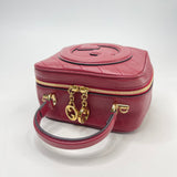 GUCCI RED LEA BLONDIE TOP HANDLE / CROSSBODY BAG