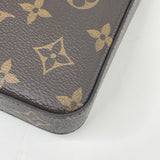 LOUIS VUITTON FELICIE POCHETTE CROSSBODY IN MONOGRAM + CARDHOLDER POUCH