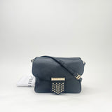 GIVENCHY NOBILE CROSSBODY IN BLK SOFT PEBBLED LEA & GHW