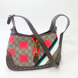 GUCCI LIMITED EDITION SUPREME CANVAS & POLKA DOT JACKIE 1961 HOBO BAG