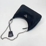PRADA RE EDITION 2005 BLK NYLON CROSSBODY