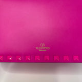 VALENTINO ROCKSTUD23 HOT PINK SMALL LEATHER CROSSBODY/ SHOULDER BAG