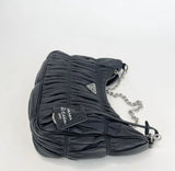 PRADA RE EDITION 2005 BLK NAPPA GAUFRE LEATHER CROSSBODY * Hard to get in this leather *
