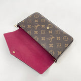 LOUIS VUITTON FELICIE POCHETTE CROSSBODY IN MONOGRAM + CARDHOLDER POUCH