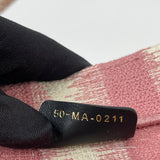 CHRISTIAN DIOR PINK & CRM STRIPED LARGE BOOK TOTE