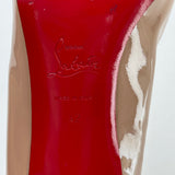 CHRISTIAN LOUBOUTIN SIMPLE NUDE PATENT PUMPS SZ 42