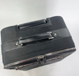 PRADA TESSUTO NYLON AND SAFFIANO LEATHER BLK TROLLEY ROLL LUGGAGE