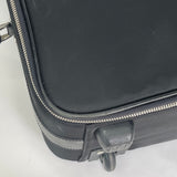 PRADA TESSUTO NYLON AND SAFFIANO LEATHER BLK TROLLEY ROLL LUGGAGE