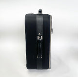 PRADA TESSUTO NYLON AND SAFFIANO LEATHER BLK TROLLEY ROLL LUGGAGE