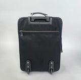 PRADA TESSUTO NYLON AND SAFFIANO LEATHER BLK TROLLEY ROLL LUGGAGE