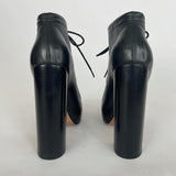 ALEXANDER WANG CONSTANCE BLK LEATHER ANKLE BOOTS
