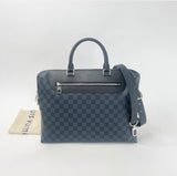 LOUIS VUITTON COBALT DAMIER PORTE-DOCUMENTS JOUR LAPTOP BAG