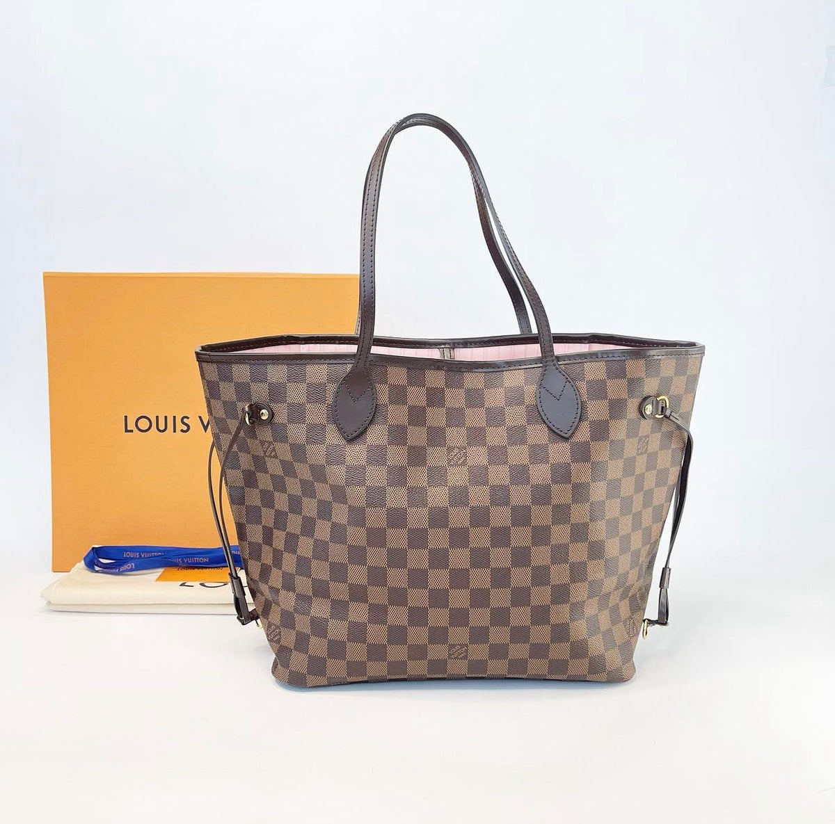 louis-vuitton neverfull mm damier ebene