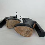 ALEXANDER WANG CONSTANCE BLK LEATHER ANKLE BOOTS