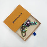LOUIS VUITTON X FRAGMENT IRIDESCENT METAL SIGNATURE BAG CHARM/ KEY CHAIN